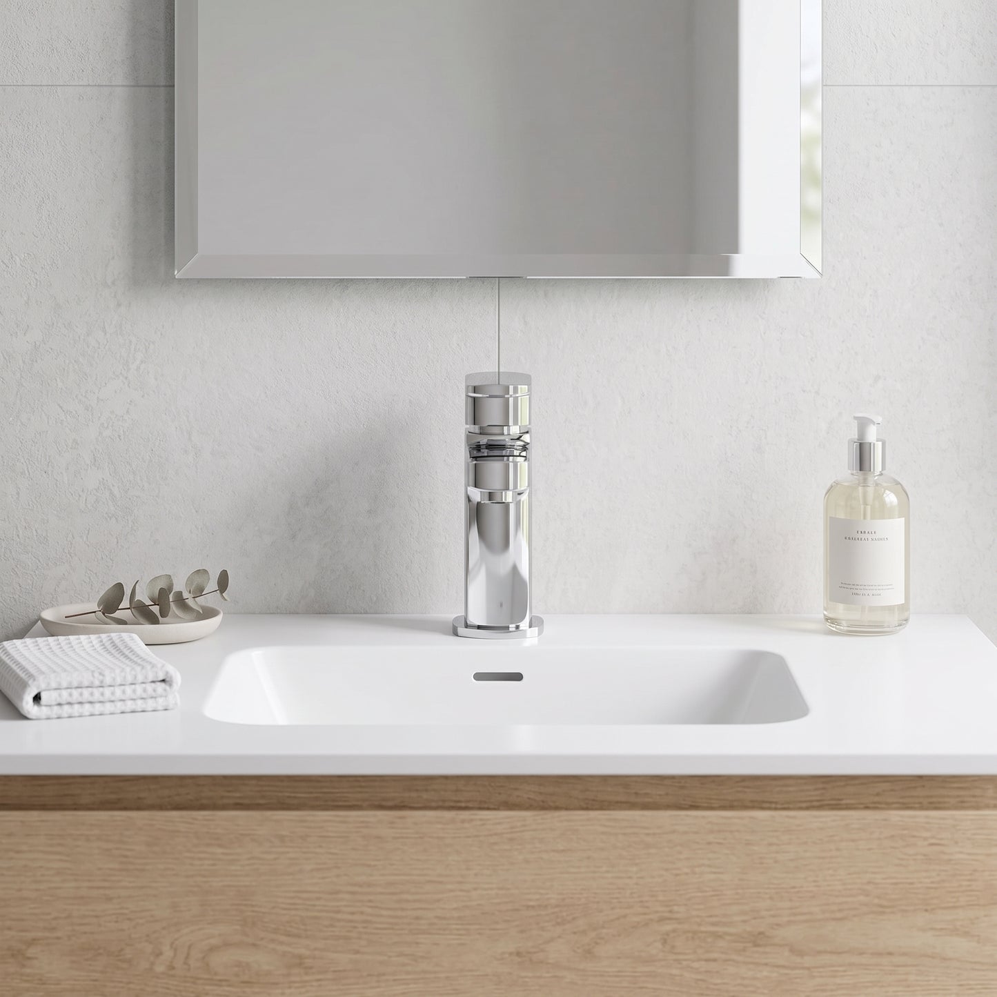 Rivato Brenta Basin Mixer with Push Button Waste