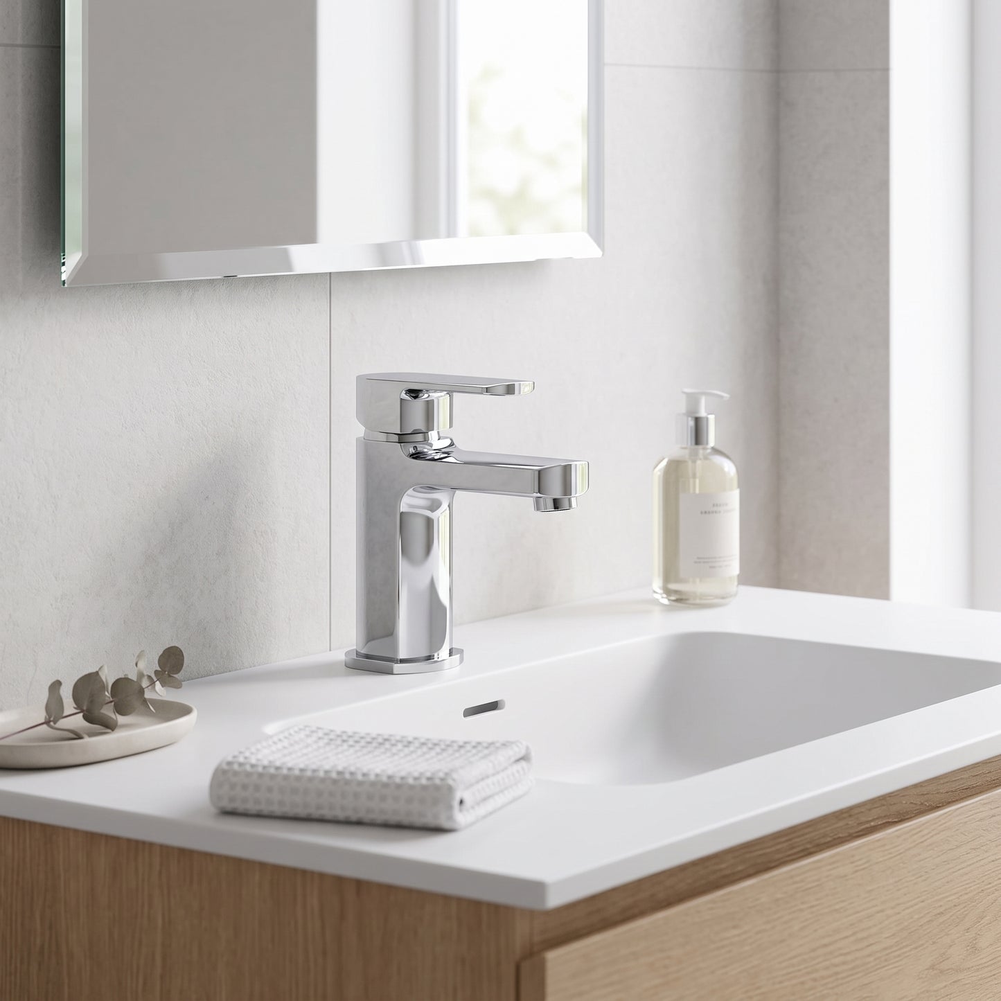 Rivato Brenta Basin Mixer with Push Button Waste