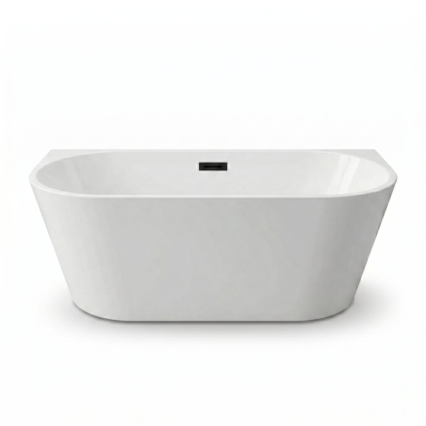 Rivato Como 1700 x 800 x 580mm Gloss White Freestanding Shower Bath