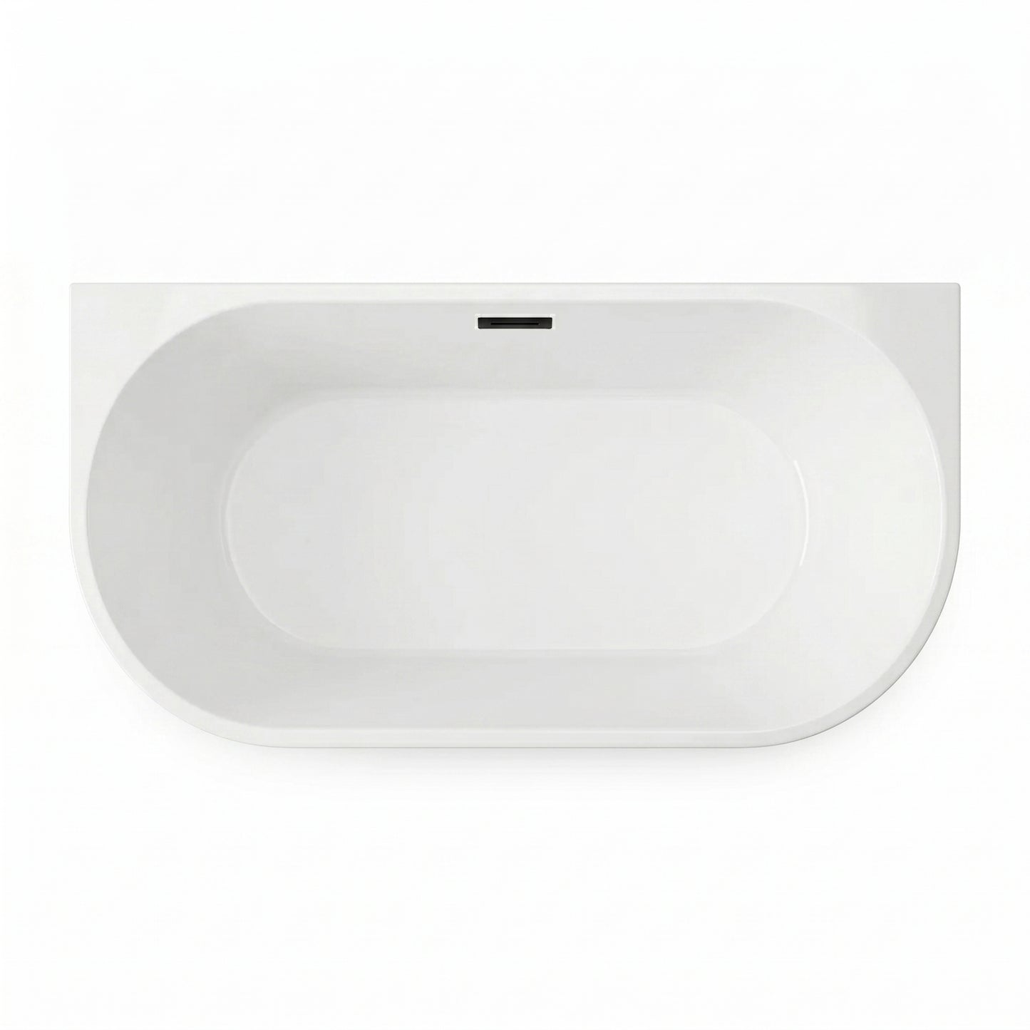 Rivato Como 1700 x 800 x 580mm Gloss White Freestanding Shower Bath