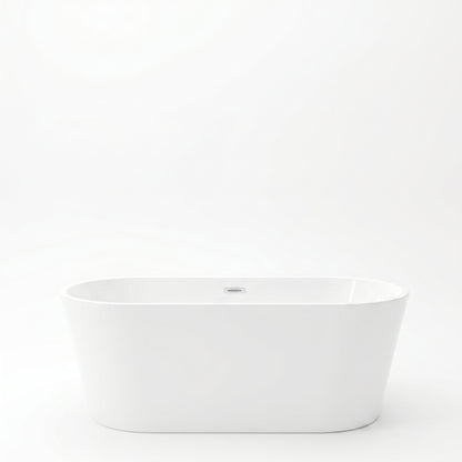 Rivato Modena 1500 x 750 x 580mm Gloss White Freestanding Shower Bath