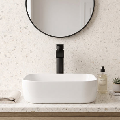 Rivato Reno Black High Rise Basin Mixer