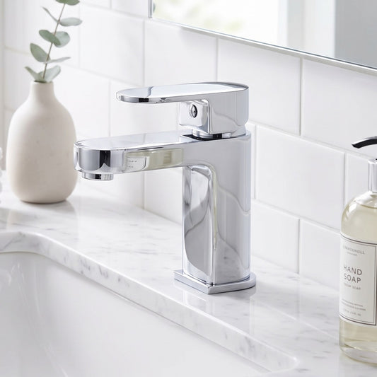 Rivato Sesia Basin Mixer with Push Button Waste