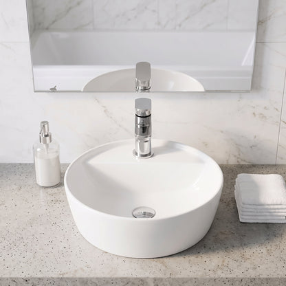 Rivato Tiber Basin Mixer with Push Button Waste