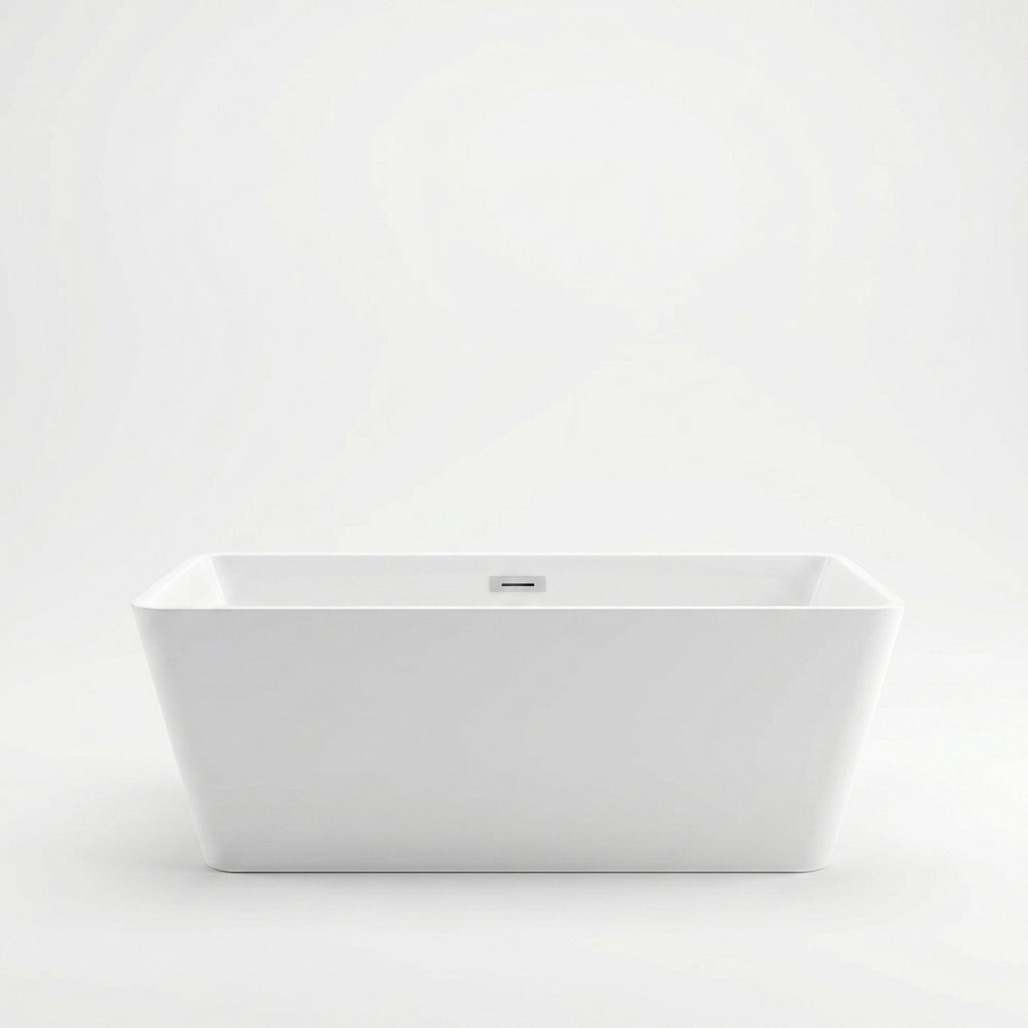 Rivato Turin 1600mm x 800mm x 580mm Gloss White Freestanding Shower Bath