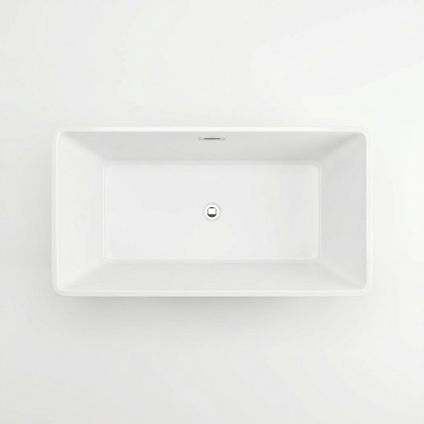 Rivato Turin 1500mm x 750mm x 580mm Gloss White Freestanding Shower Bath