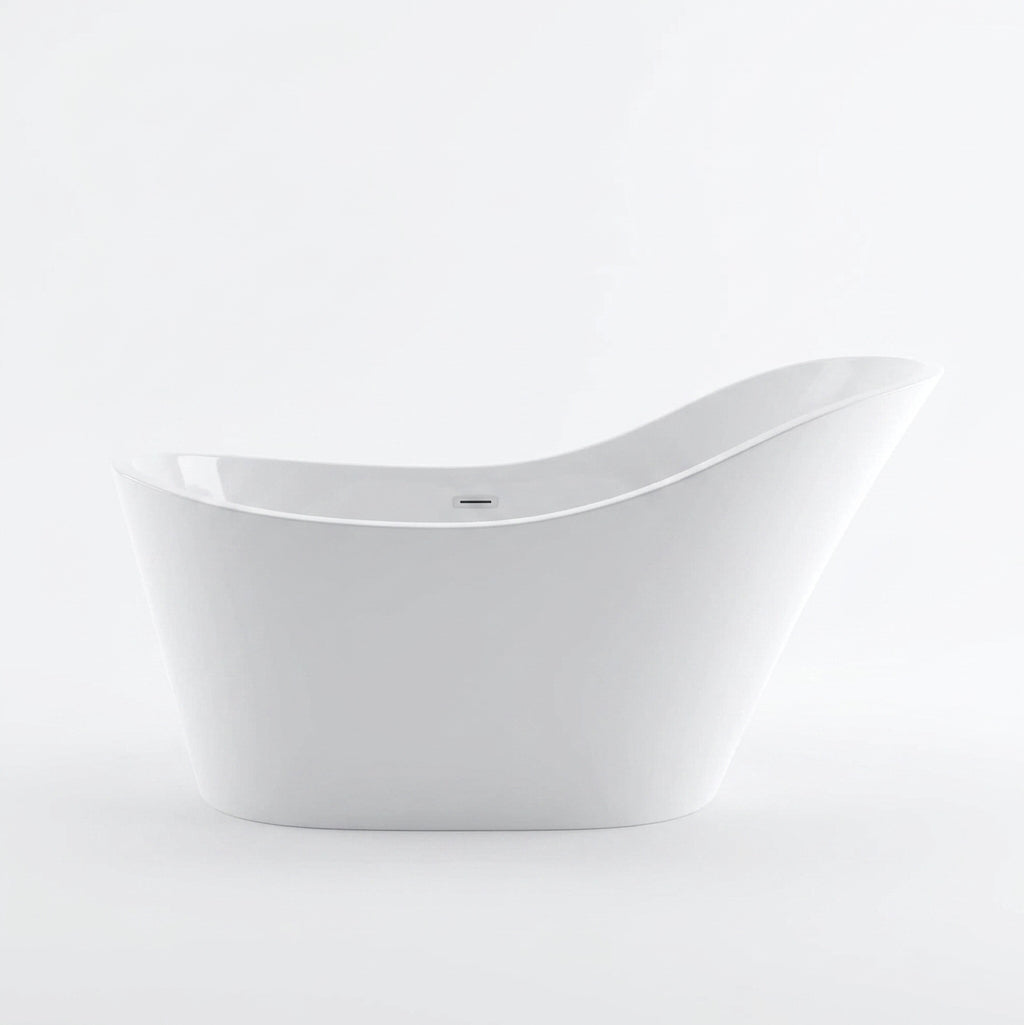 Rivato Verona 1700mm x 720mm x 820mm Gloss White Freestanding Shower Bath