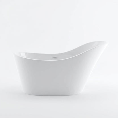 Rivato Verona 1700mm x 720mm x 820mm Gloss White Freestanding Shower Bath