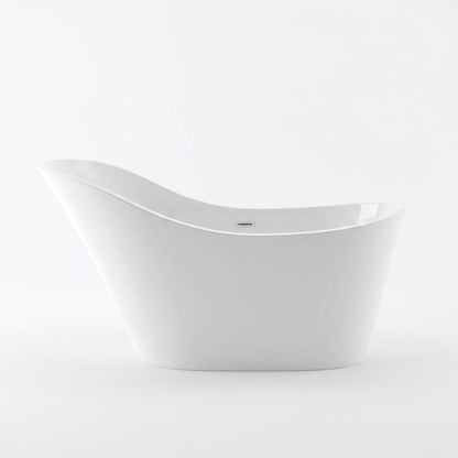 Rivato Verona 1500mm x 720mm x780mm Gloss White Freestanding Shower Bath