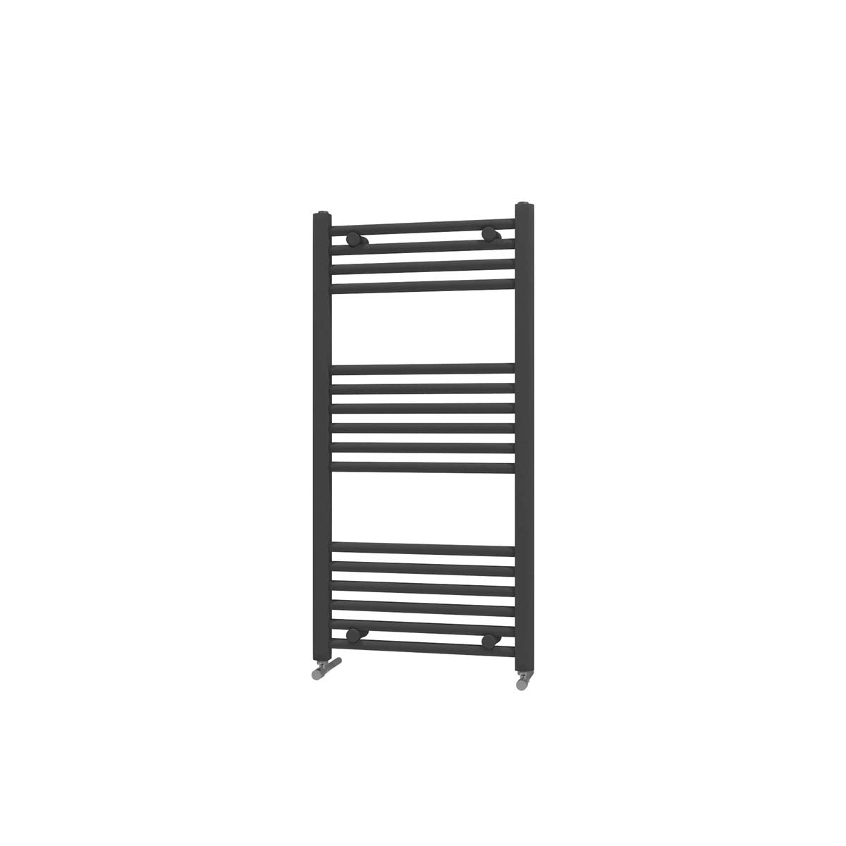 Fairford 400 x 1000mm Straight Matt Black Towel Rail