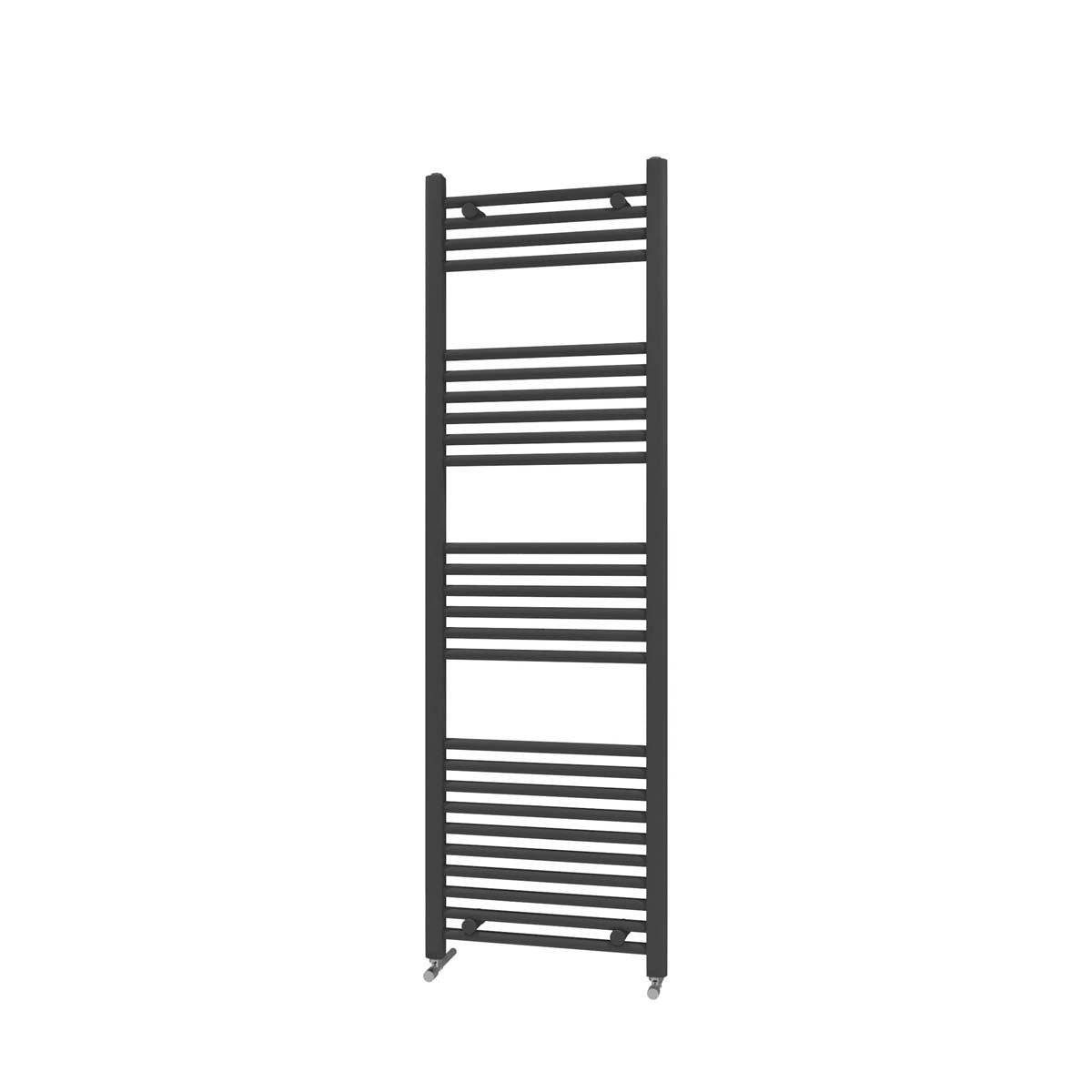 Fairford 600 x 1600mm Straight Matt Black Towel Rail