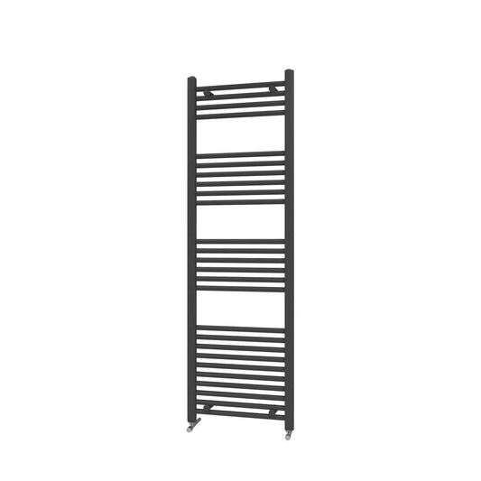 Fairford 600 x 1600mm Straight Matt Black Towel Rail