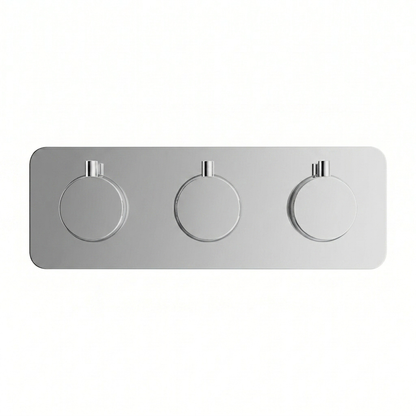 Fairford Element 7 Chrome Triple Shower Valve, 3 Outlet