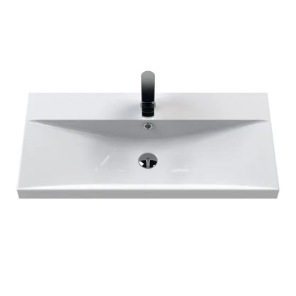 Fairford Finesse Soft Black 800mm 2 Door Floorstanding Vanity Unit with Top Drawer