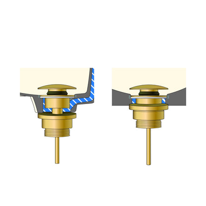 Fairford Element 7 Brushed Brass Universal Basin Waste