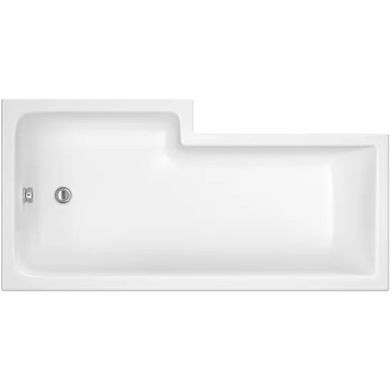 Fairford 1600 x 850mm RH L Shape Bath with Screen and Panel