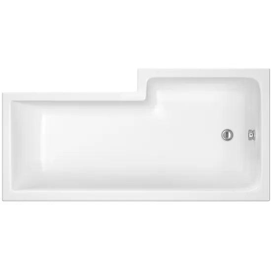 Fairford 1500 x 850mm LH L Shape Bath with Screen and Panel