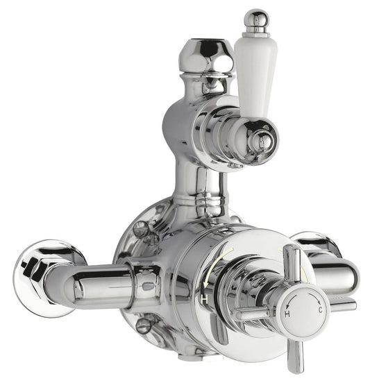 Fairford Bolsover Exposed Thermostatic Shower Valve with Diverter, 2 Outlet