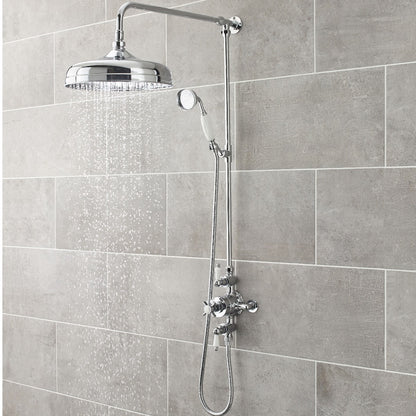 Fairford Bolsover Exposed Thermostatic Triple Shower Valve, 2 Outlet