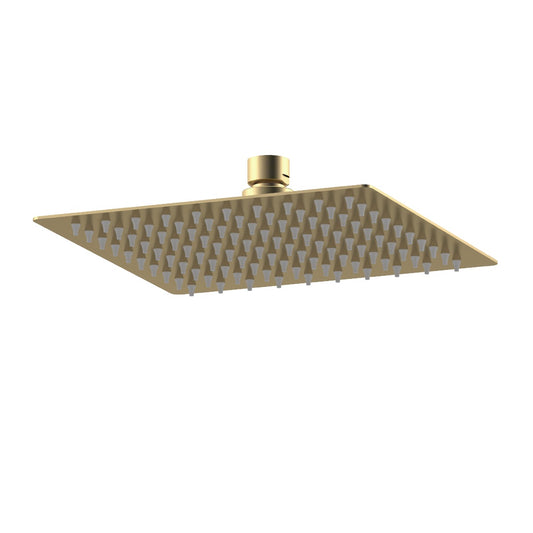 Fairford Una Grace 200 x 200mm Brushed Brass Rain Shower Head