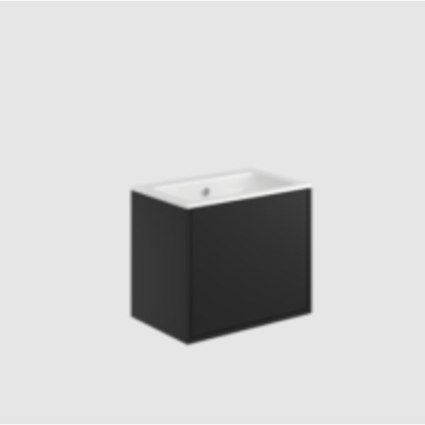 Fairford Triste 600mm Matt Black Wall Hung Vanity Unit
