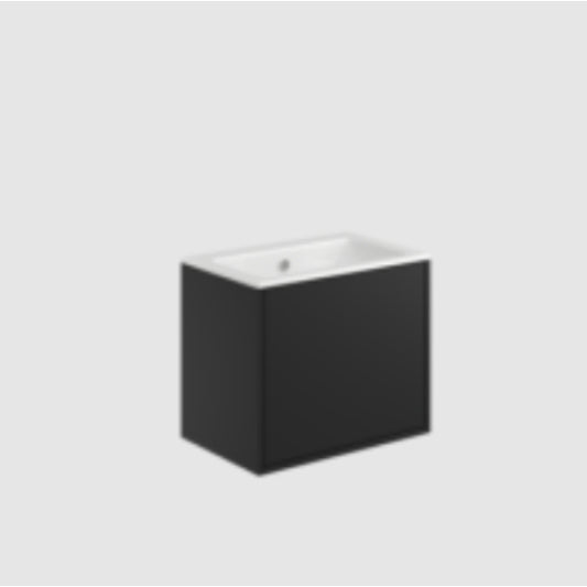 Fairford Triste 600mm Matt Black Wall Hung Vanity Unit
