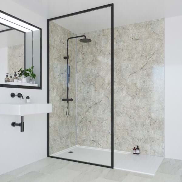 Hydraset Antique Marble Gloss 1200 x 2400 Square Edge Wall Panel