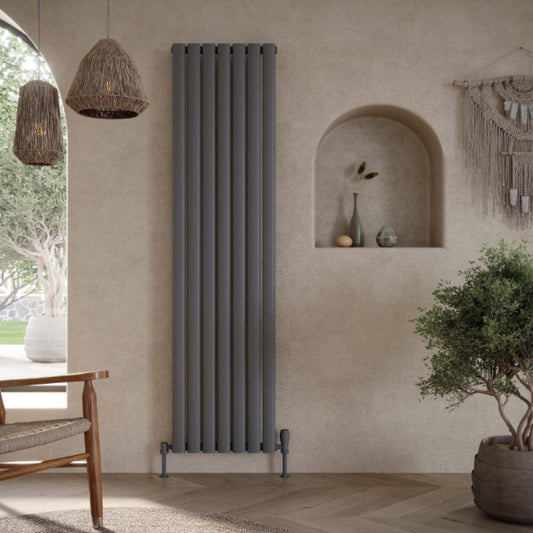 Fairford Apex Anthracite Designer Radiator 1800mm X 413mm