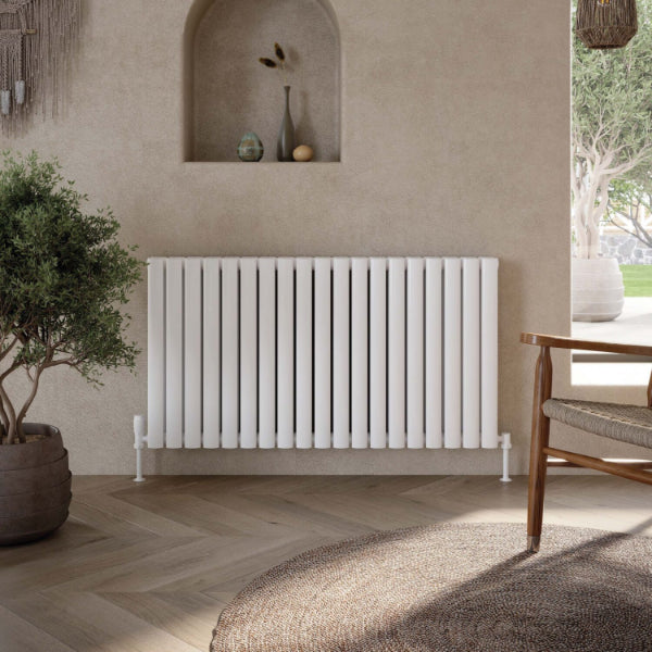 Fairford Apex White Double Designer Radiator 600mm X 767mm