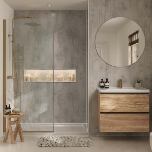 Hydraset Arctic Stone 1200 x 2400 Square Edge Wall Panel