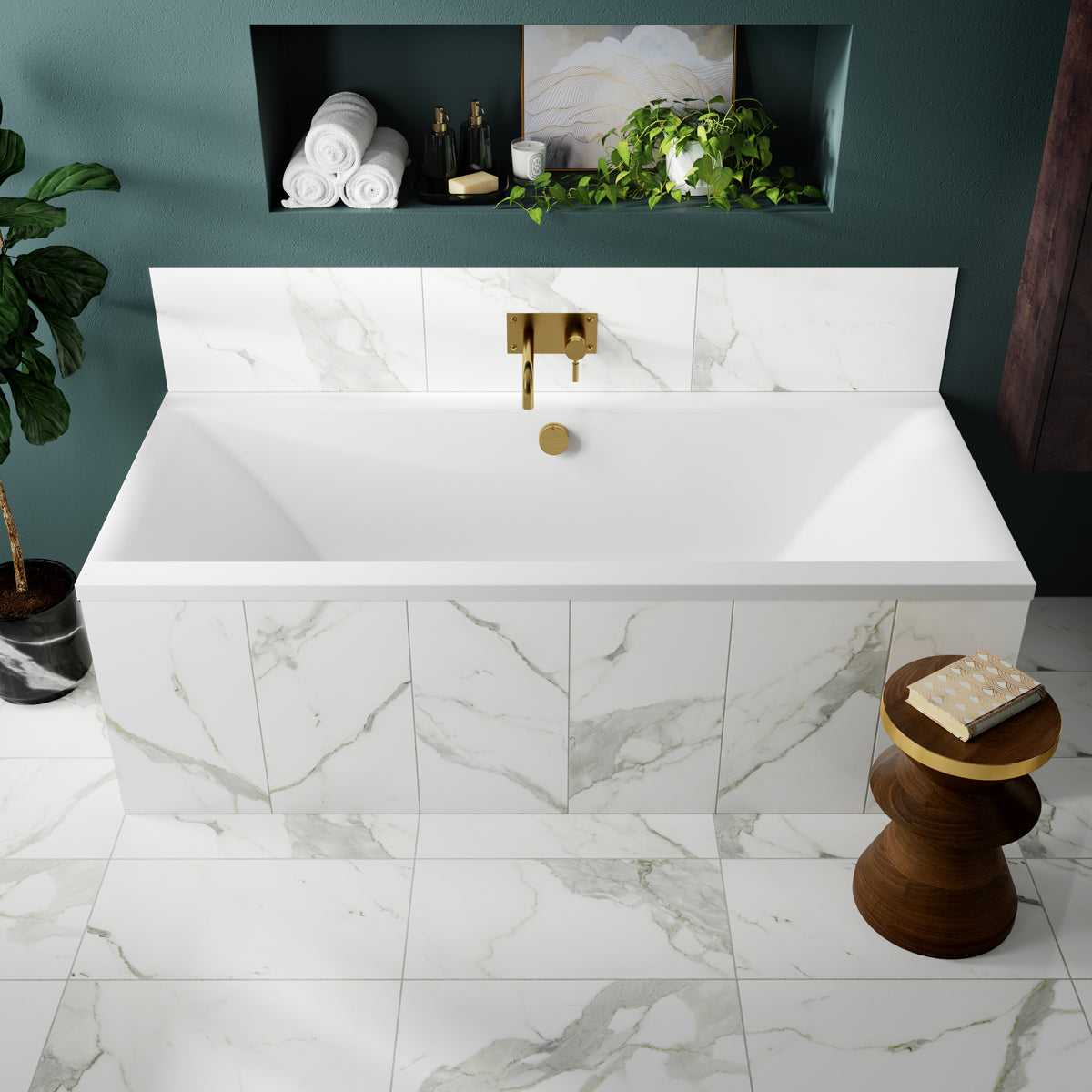 Fairford Onero Pro Reinforced 1700 x 750mm Double Ended Straight Bath