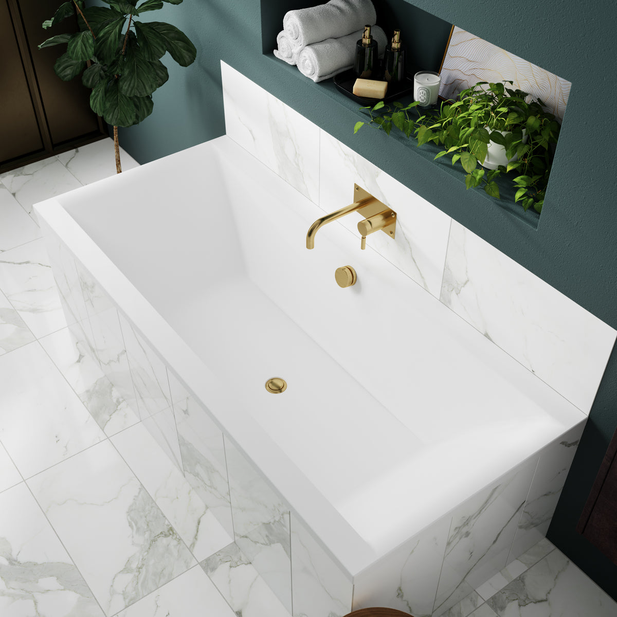 Fairford Onero Pro Reinforced 1700 x 750mm Double Ended Straight Bath