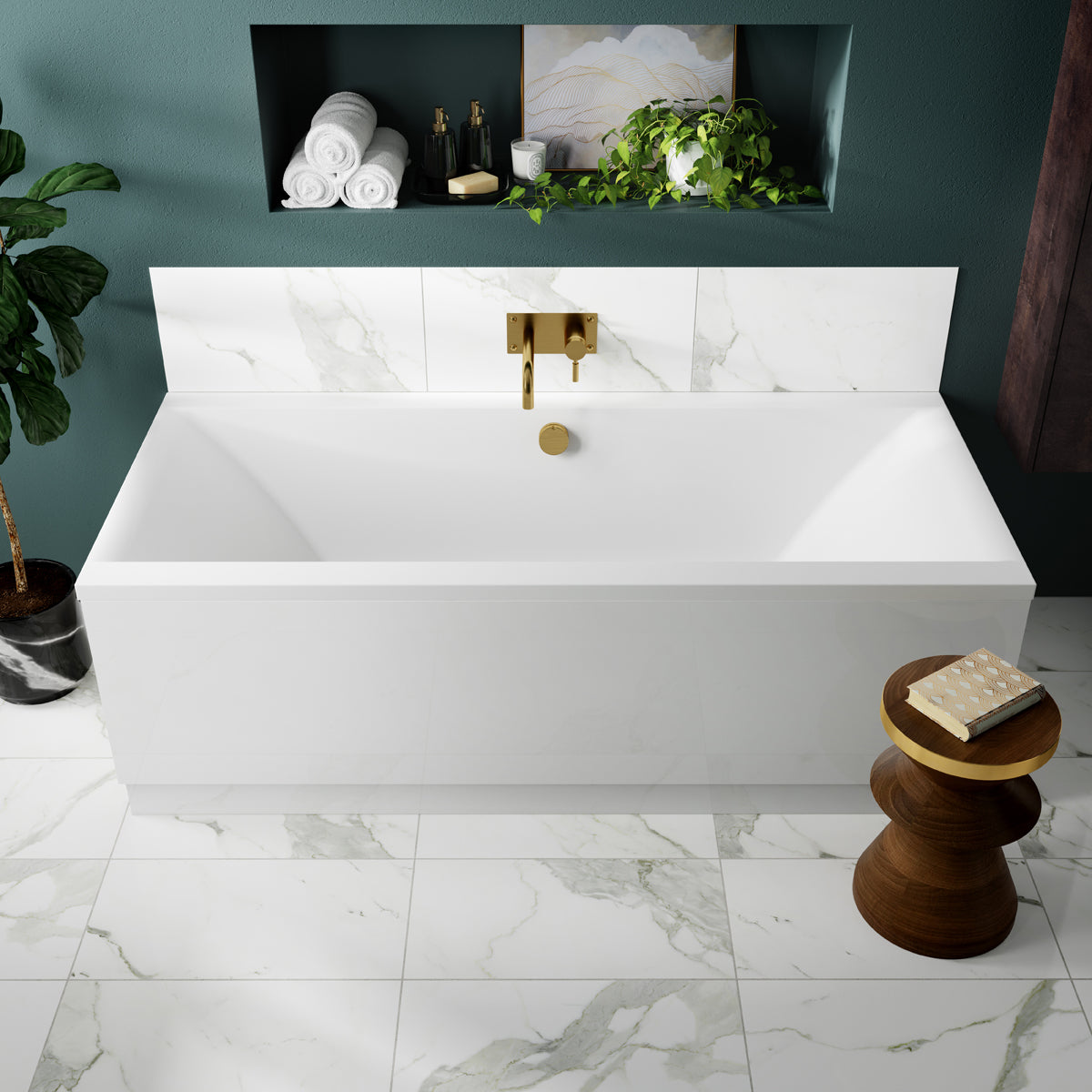 Fairford Onero Pro Reinforced 1700 x 700mm Double Ended Straight Bath