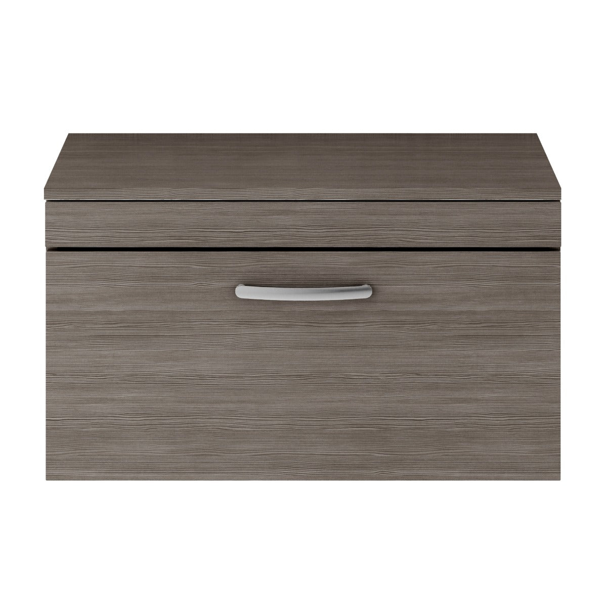 Fairford Carnation 800mm Grey Avola Wall Hung 2 Drawer Vanity Unit, with Worktop