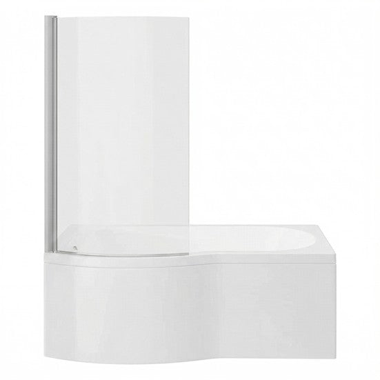 Fairford 1700 x 850 LH B Shape Bath with Screen and Panel