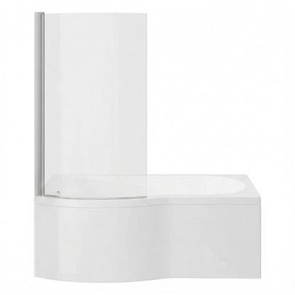 Fairford 1700 x 850 LH B Shape Bath with Screen and Panel
