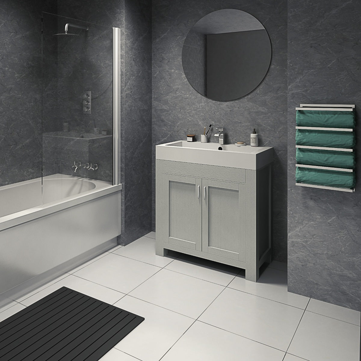 Hydraset Black Bonito Square Edge 2400 x 1200