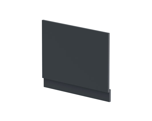 Fairford Satin Anthracite 700mm Bath End Panel with Plinth