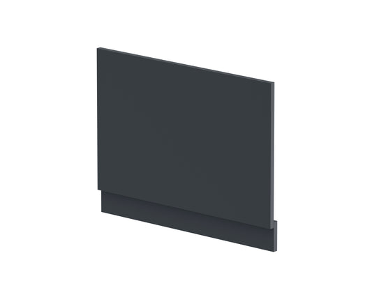 Fairford Satin Anthracite 750mm Bath End Panel with Plinth