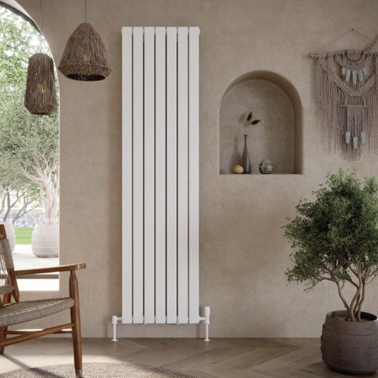 Fairford Bravo White Double Designer Radiator 1800mm X 544mm
