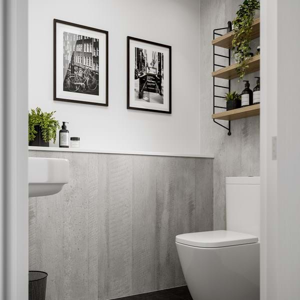 Hydraset Concrete Formwood Textured 1200 x 2400 Setlock Wall Panel