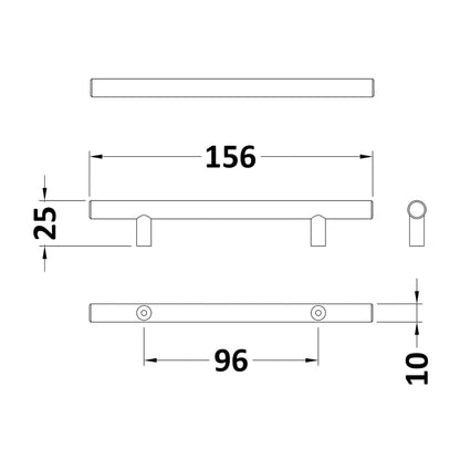 Dezine Clyde 500mm Gloss White Stort Unit, 2 Door