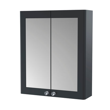Fairford Laurel 2.0 600mm Satin Anthracite Mirror Cabinet