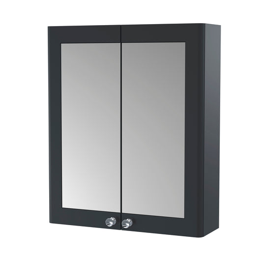 Fairford Laurel 2.0 600mm Satin Anthracite Mirror Cabinet