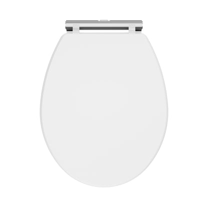 Fairford Lauren Satin White Toilet Seat