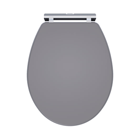 Fairford Lauren Satin Grey Toilet Seat