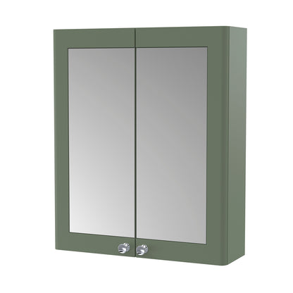 Fairford Laurel 2.0 600mm Satin Green Mirror Cabinet