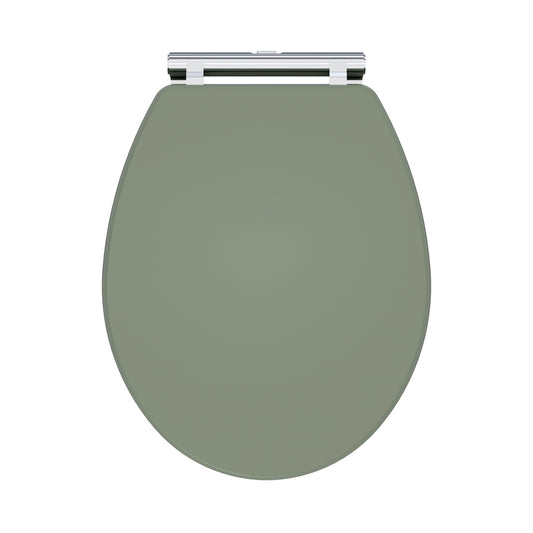 Fairford Lauren Satin Green Toilet Seat