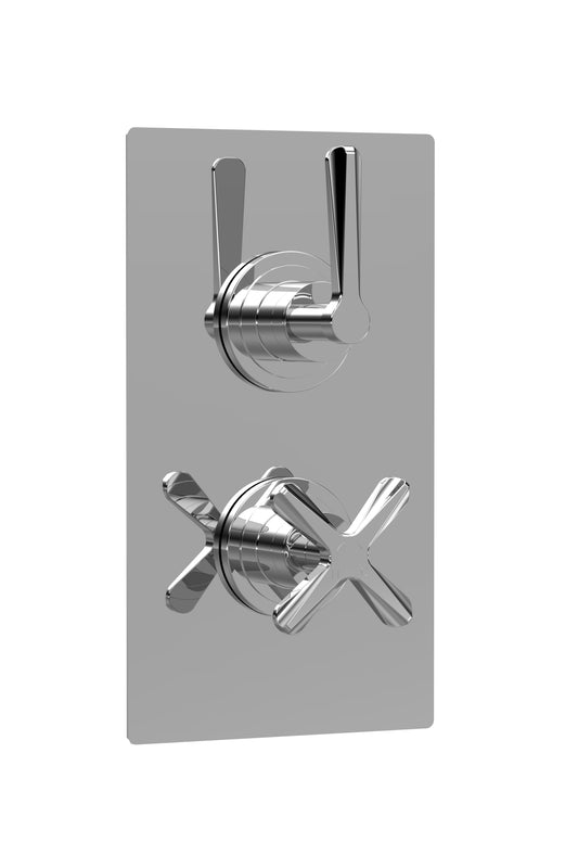 Fairford Verso Concealed Twin Valve, 1 Outlet