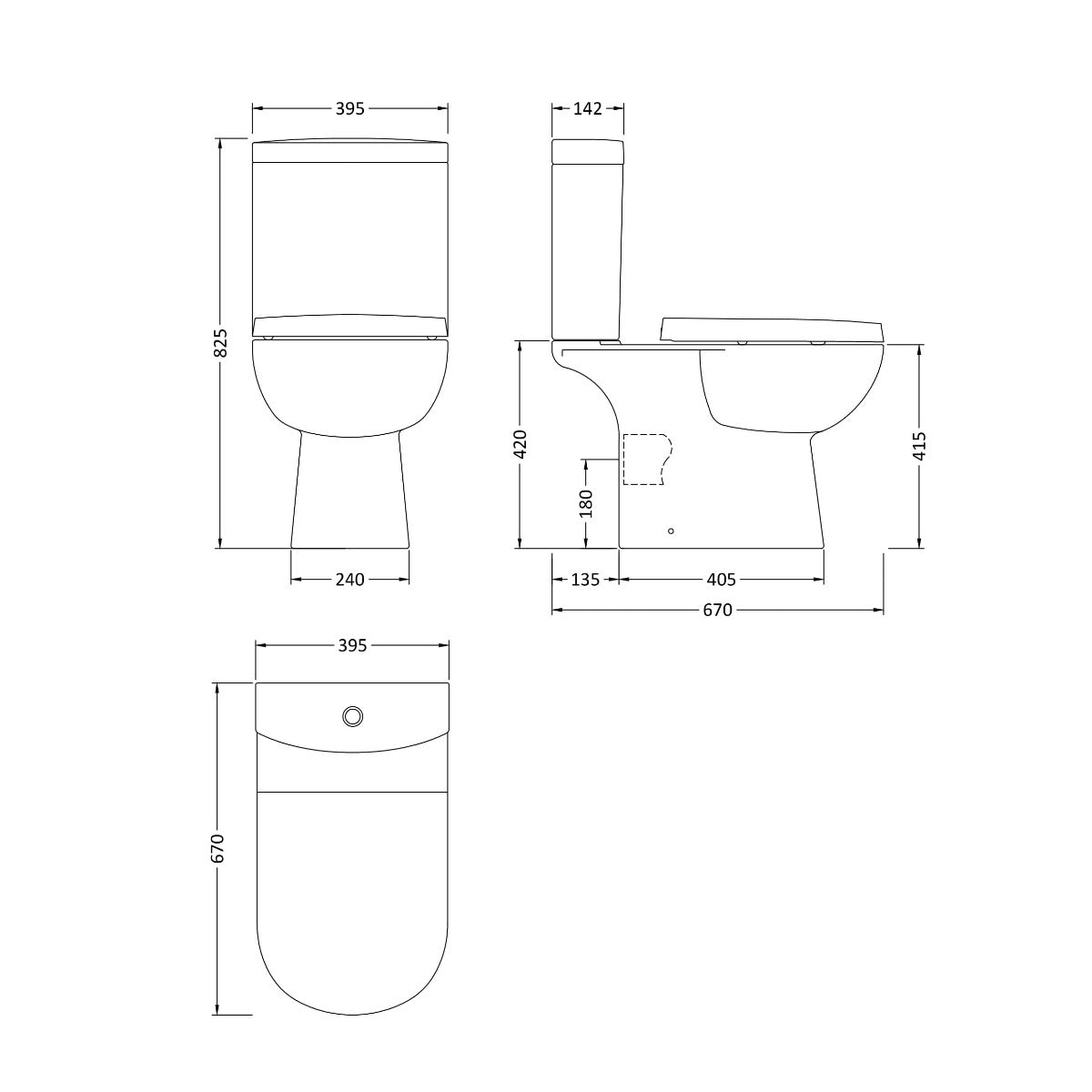 Fairford Kingsly Close Coupled Toilet